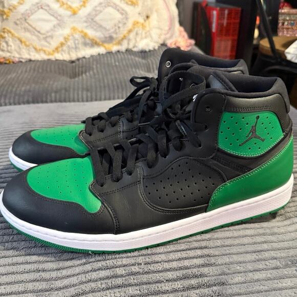 Nike Jordan Retro Access Black Aloe Verde White Mens Sz 15 Jumpman main image 6